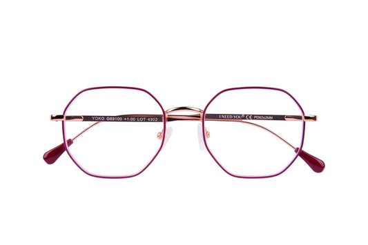 Leesbril Yoko G69100 koper-rood