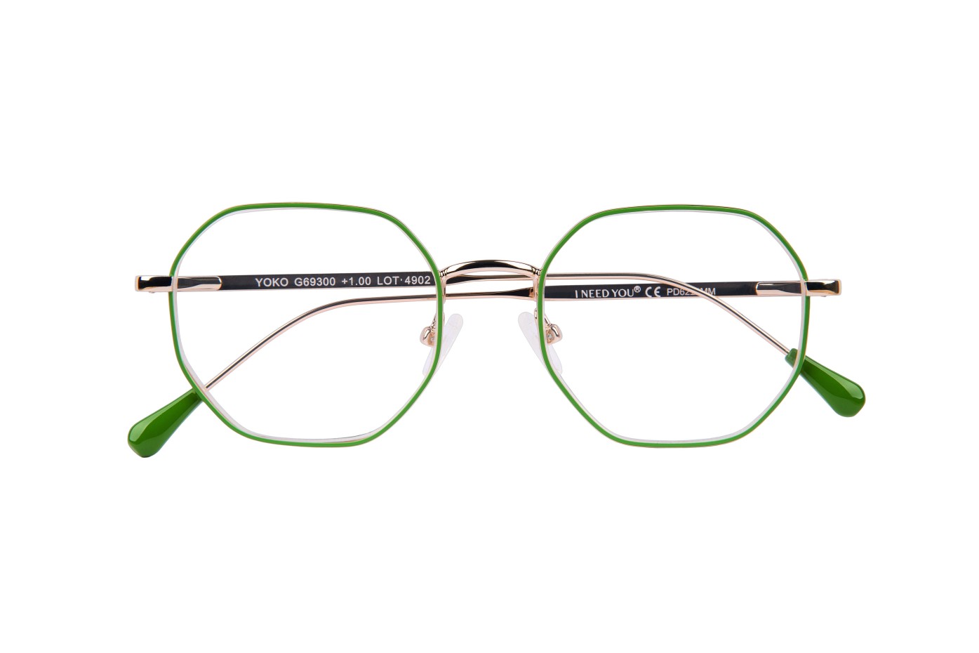Leesbril Yoko G69300 groen-goud
