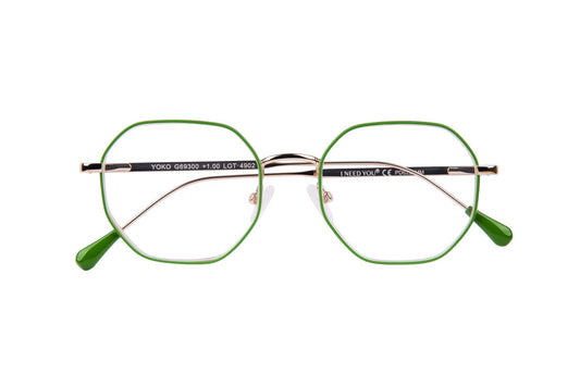 Leesbril Yoko G69300 groen-goud